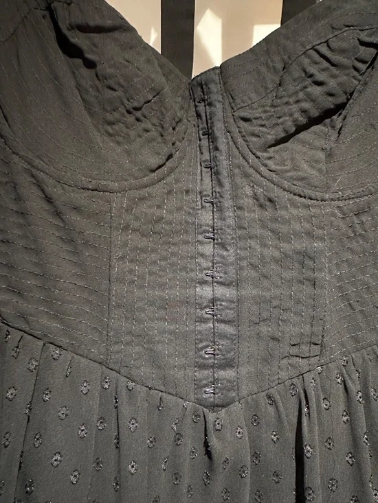 GUESS Black Polkadot Mini Halter dress, size 2 - Picture 2 of 7